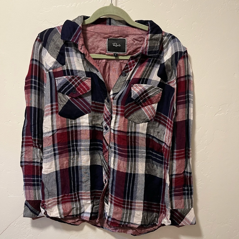 Rails Button-Up Plaid Shirt, size small